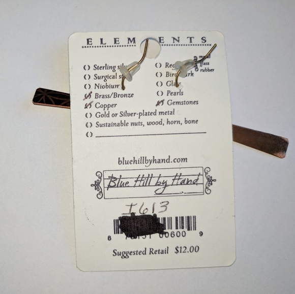 Imagine gold plated handmade earrings - Picture 2 of 2